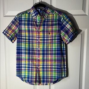 Ralph Lauren Blue and Green Plaid boy's Shirt